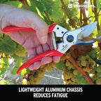 Corona Tools Bypass Pruner – Forged Steel 1″ Capacity Hand Pruning Garden Shears with Lightweight Aluminum Handles