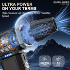 Powerful Air Duster 300000RPM, Handheld Office Duster Blower Replaced Can of Air, Rechargeable Durable Small Blower for PC Gamers, Barber, Laptop & Snow Removal, Birthday Gifts for Dad