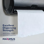 Maximus X0907 Recycled Paper Towels with Superior Absorbency, 10" Commercial Paper Towels Rolls Suitable for Office, Restaurant, and Healthcare Facilities, 6 Rolls Per Case