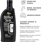 HOPE'S Perfect Stainless, Perfect Granite, and Perfect Sink Cleaner Bundle, Streak Free Polishing Kitchen Cleaners Removes Stains, Restores, and Repels Water, 3 Pack
