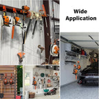 Chainsaw Hanger - 1Pack/2 Pack Chainsaw Holder, Heavy Duty Chainsaw Wall Mount, Garage Organization Garage Storage Shed Organizer Mounted Chainsaw Rack Tool Racks (2, Orange)
