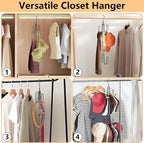NANATI Hat Hangers for Closet, Stainless Steel Hat Organizer, Hat Racks for Baseball Caps, Cap Organizer for Baseball Caps, 2 Pack