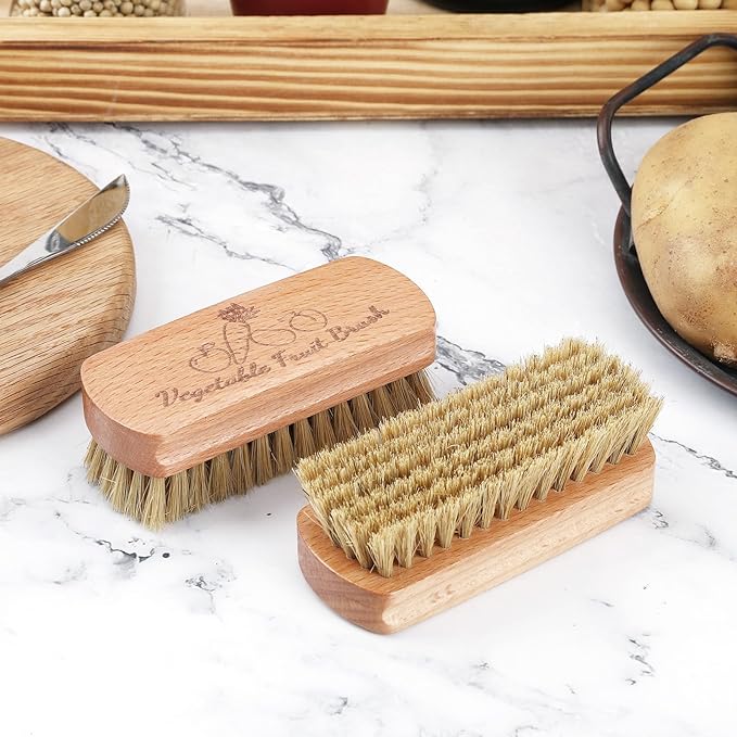 Vegetable Brush,Veggie Wash Brushes Potato Brush Cleaning Brush for Potato Carrot Cucumber and Fruits Vegetable Brush Scrubber for Food