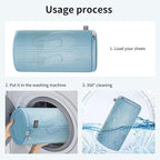 Kimmama Shoe Washing Machine Bag,Laundry Shoes Bags,Sneaker Wash Protector Sack,Sandwish Mesh,Blue,8x15"