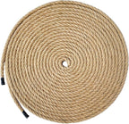 Jute Rope, 55 Feet 8mm Heavy Duty Twine - Perfect for Cat Scratching Posts, Crafts, Bundling, Gardening Decor and Hanging (8mm*55ft)