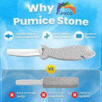 Pumice Stone for Cleaning with Handle (2 Pack) – Scrubbing Stone for Porcelain, Ceramic and Tile, Pumiceshark for Toilet Cleaning (2, small pack)
