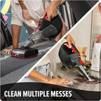 Dirt Devil 16V Deep Clean Cordless Handheld Vacuum Cleaner, Powerful Suction, Lightweight, Includes Motorized Pet Brush Roll Tool and Rechargeable Battery, Extended Run Time, Portable Vacuum Cleaner