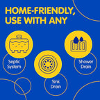 Plink Fizzy Drain Cleaner and Freshener, Prevents Drain Clogs and Buildup, Removes Odors from Bathroom and Kitchen Sinks, Septic-Friendly, Made in the USA, Lemon Scent, 18 Tablets