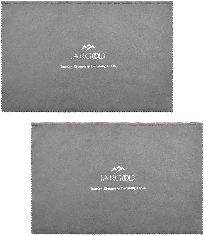 Pro Size Silver Polishing Cloth Jewelry Cleaning Cloth 11" X 14" inches for Cleaning Gold, Silver and Platinum Jewelry Coins Watch, Keeps Jewelry Clean and Shining. (Pack of 2)