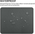 Canvas Repair Patch 9×11 Inch 3Pcs Waterproof Self-Adhesive Fabric Repair Patch for Tents,Boat Cover,Pop Up Canopy,Patio,Bags,Car Seats,Sofas,Furniture Cover(Dark Grey)