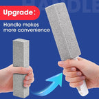 AZEN 10 Pack Pumice Stone for Cleaning, Pumie Scouring Stick with Handle, Pumice Stone Toilet Bowl Cleaner, Hard Water Stain Remover for Toilet, Bathroom, Kitchen Sink, Grill