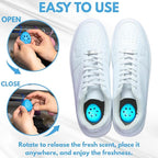 Air Jungles Shoe Deodorizer Balls 6 Ct, Fresh Linen Scent, Odor Remover Balls for Sneakers, Gym Bags, Lockers, and Drawers, Essential Oil Provides Natural Freshness