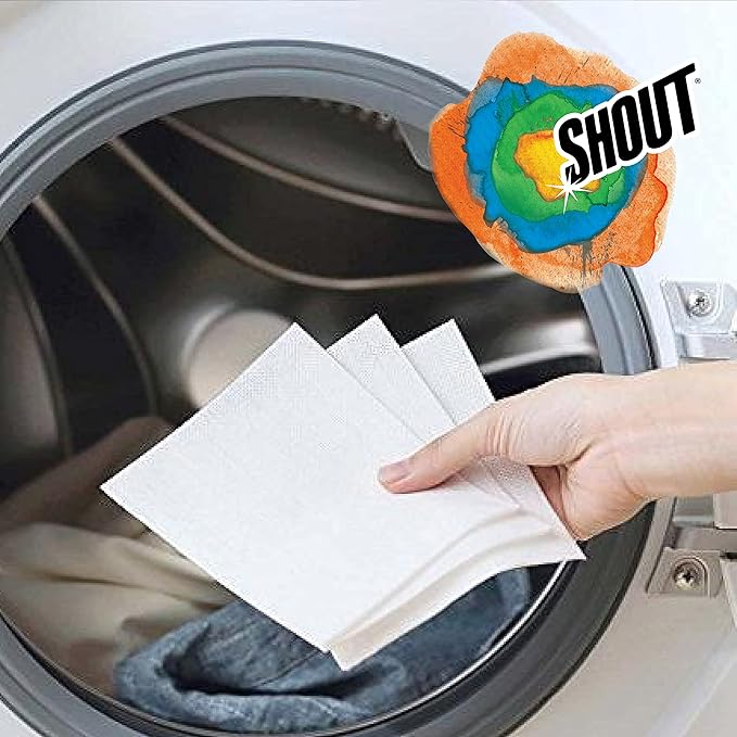 Shout Color Catchers for Laundry, Allow Mixed Washes, Prevents Color Runs and Maintains Original Clothing, 24 Count - Pack of 12 (288 Total Sheets)