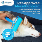 PetLovers EzRoll Reusable Lint Roller - Sticky for Life & Multi-Purpose Pet Hair, Dust, & Lint Remover for Clothing, Upholstery, & Cars - Sustainable, Washable & Efficient (Large)