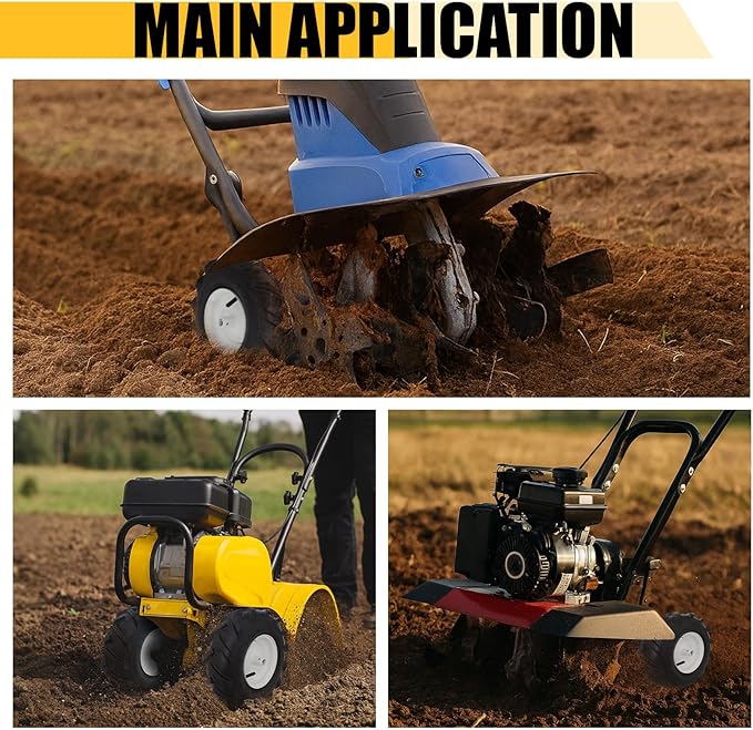 MZREXN 13x5.00-6" Tiller Tire and Wheel 2 Pack, 3/4" Axle Size, 3-1/8" Offset Hub, 4Ply Pneumatic, Compatible with Garden Trailer, Lug Tractor & Trencher, Tillers, and Lawn Mover Replacement Tire