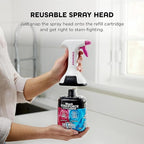 Shark StainForce Dual-Formula Refill Cartridge with Reusable Spray Head, Stain & Odor Remover for Shark StainForce Portable Stain Cleaner, for Carpet, Area Rug, Upholstery, Cars, 16.9oz, HXCM500S