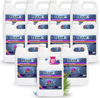 Steam & Go Deminerilized Water - Multi-Surface Cleaner for Steam Cleaners, Hardwood Floors, Kitchens, & Bathrooms - Germ-Killing Formula - Hotel California Scent - 32 Ounces (Pack of 12)
