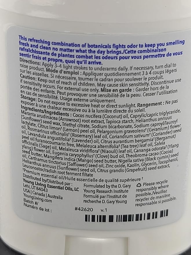 Young Living AromaGuard Meadow Mist Deodorant - 1.5 oz - Infused with Essential Oils for Odor Protection - Scented with Lemon, Lavender, Geranium, Rosemary & Tea Tree