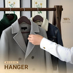 Utopia Home Premium Wooden Hangers 30 Pack - Durable & Slim Coat Hanger - Suit Hanger with 360-Degree Rotatable Hook - Wood Hangers with Shoulder Grooves (Brown)