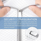 Laundry Bags 4 Pcs Mesh - 12 x 16 Inches, Durable Zipper Mesh Wash Bags for Delicates & Traveling