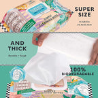 6 Packs Surface Cleaning Wipes, Thick & Large Dispose, All-Purpose Cleaner for Bathroom, Kitchen, Office, 100 Count Soft Flow, Biodegradable, Mix Scent