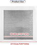 3 Pieces 7.87 Inch Wall Patch Repair, Drywall Repair Patch Self Adhesive Drywall Patch and Fiberglass Repair Kit, Heavy Duty Dry Wall Hole Repair Patch for Drywall Plasterboard (20 * 20 cm)