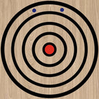 Epakh Axe Throwing Target Template Stainless Steel Target Template Stencil Comes with 3 Markers Throwing Board Stencil Axe Set for Drawing, 20 x 2 Inches (Foldable)