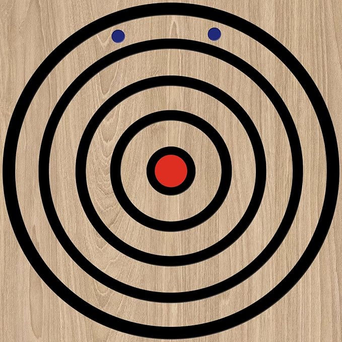 Epakh Axe Throwing Target Template Stainless Steel Target Template Stencil Comes with 3 Markers Throwing Board Stencil Axe Set for Drawing, 20 x 2 Inches (Foldable)