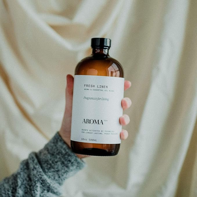 Aromatech Fresh Linen Aroma Essential Oil Blend: Hotel Inspired Aromatherapy with for Ultrasonic Diffusers & Nebulizers - 16.9 fl oz, 500 mL