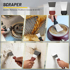 12Pcs Crevice Cleaning Brush Set, Hard Bristle Small Cleaning Brushes for Household Use with Scraper & Hook, Multi-Purpose Cleaning Tool for Kitchen, Bathroom, Grout, Corners, Tight Spaces