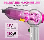 Handheld Vacuum Cleaner Cordless - 17500PA Strong Suction Rechargeable, 3-Speed Adjustable Portable Mini Dust Buster for Pet Hair, Car Detailing, Home, Office & Car Cleaning