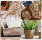 5mm 12Ply Jute Twine,98 Feet/30M Twisted Jute Rope, Garden Twine, Heavy Duty and Thick Twine Rope, Garden, Arts & Crafts, Home Decor, Packaging Braided