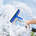 Window Cleaner Tool for Home with 20''-30'' Extension Pole, Squeegee for Car Windshield Cleaning, Glass Washer for Shower Doors, Mirror