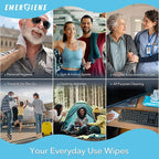 Disposable Adult Washcloths Wet Wipes - 300 Count, 6 Packs, Rinse Free, Enriched with Aloe & Vitamin E, Perfect for Home, Clinic & Hospital, Gym, Camping, Outdoor, Incontinence Cleansing