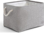 Storage Bins for Shelves - 11.8x7.9x5.2 inch Grey Small Storage Baskets for Organizing, Fabric Storage Cubes Closet Organizer for Home Nursery Gift Decorative (Gray)