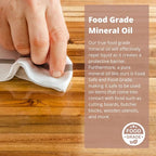 Specialist Cutting Board Oil by The Block & Board Company | Food Grade Mineral Oil for Wood, Stone, & Butcher Blocks | Quick Drying, Tasteless, Odorless & Colorless | Restore & Protect (17oz/500ml)
