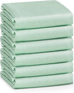 Nanoscale Cleaning Cloth,Easy Clean Fish Scale Microfiber Glass Cleaning Cloths Streak Free for Window Car Mirrors Windshield Lint Free Microfiber Polishing Cleaning All-Purpose Towel Pack of 6(Green)
