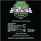 SNiPER Hospital Disinfectant, Odor Eliminator & All-Purpose Cleaner, 16 Ounce Spray, 6-Pack