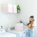 NaturalCozy 13x15x13 Kallax Storage Cubes, 3 Pack | Cotton Rope Cube Storage Bins Woven Baskets for Organizing | Kallax Insert Baskets for Shelves Organizer, Kids Toy, Pantry, Closet, Baby Nursery