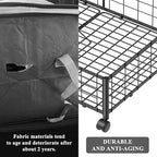 Hleelomi Under Bed Storage with Wheels, 360° Rotating, No-Assembly Underbed Storage Containers, 1 PACK