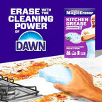 Mr. Clean Magic Eraser Foaming Sponge, Kitchen Grease Eraser, Dawn Cleaning Power, Oven Cleaner, Unstopables Fresh, 6ct