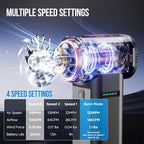 Electric Air Duster, 800000RPM max 1.1lbs Wind Force Brushless Motor, Super Power Compressed Air Duster, 3-Gear Dust Blower, Fast Charging, Electric Duster for PC, Car, House, Outdoor