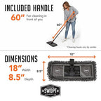 SWOPT 18” Microfiber Dust Mop + 60" Steel Handle, Combo — Includes Additional 18” Microfiber Refill, Machine Washable — Dust Mop Head with Long Handle Interchangeable with All SWOPT Cleaning Products