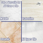 Black Diamond Stoneworks Ultimate Grout Cleaner with Brush + Marble & Tile Cleaner (2-Pack) – Safe for Natural Stone, Acid Free Deep Cleans Grout, Restores Shine to Marble, Granite, Travertine & Tile
