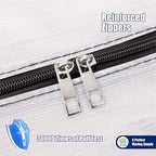 Cosy Family 8 Pack Heavy Duty Extra Large Moving Bags with Backpack Straps - Strong Handles & Zippers, Storage Totes For Space Saving, Fold Flat, Alternative to Moving Box (Set of 8, Clear)