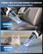 BRL Handheld Vacuum Cordless Car Vacuum Cleaner Rechargeable with LED, Hand Vacuum Lightweight, High Power Suction, Hand Held Vacuum Washable Filter and Multi-Nozzles for Car, Home Office, Pets