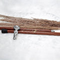 Deluxe Walking Sticks | Rosewood Crafted Cane with Solid Brass Chrome Decorative Bars | Nagina International