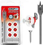 Gripit Red Drywall Anchors (Up to 145Ibs/66kg) | Heavy Duty Drywall Anchors | Wall Anchors and Screws for Drywall | Anchors and Screws Kit | Plaster Wall Anchors | 3/4" Inch Drill Bit | Reusable