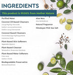 Puracy Natural Dish Soap Refill - Skin-Softening Plant-Based Liquid Dishwashing Detergent Soap, Clean-Rinsing Water-Sheeting Formula (Green Tea & Lime, 48 fl oz)