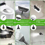 Handheld Steam Cleaner, 2500W High Pressure Steamer for Cleaning, Portable Steam Cleaner with 1.6L Water Tank, 3 Levels Adjustable Handle, Steam Cleaner for Home, Car, Furniture, Bed Bugs (White)